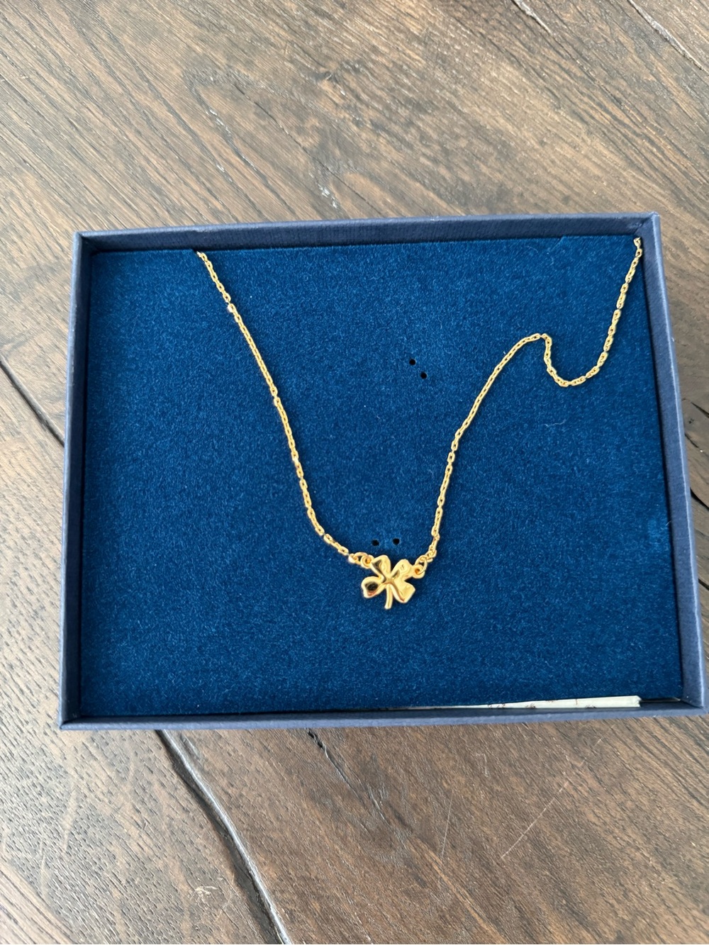 Kiel James Patrick Gold Four-Leaf Clover Necklace